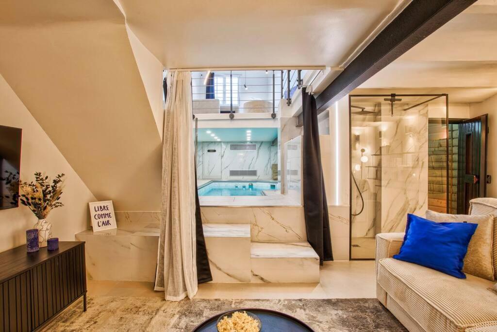 Deauville Luxury Blue Loft - Sauna And Inside Pool 트로우빌쉬메르 외부 사진